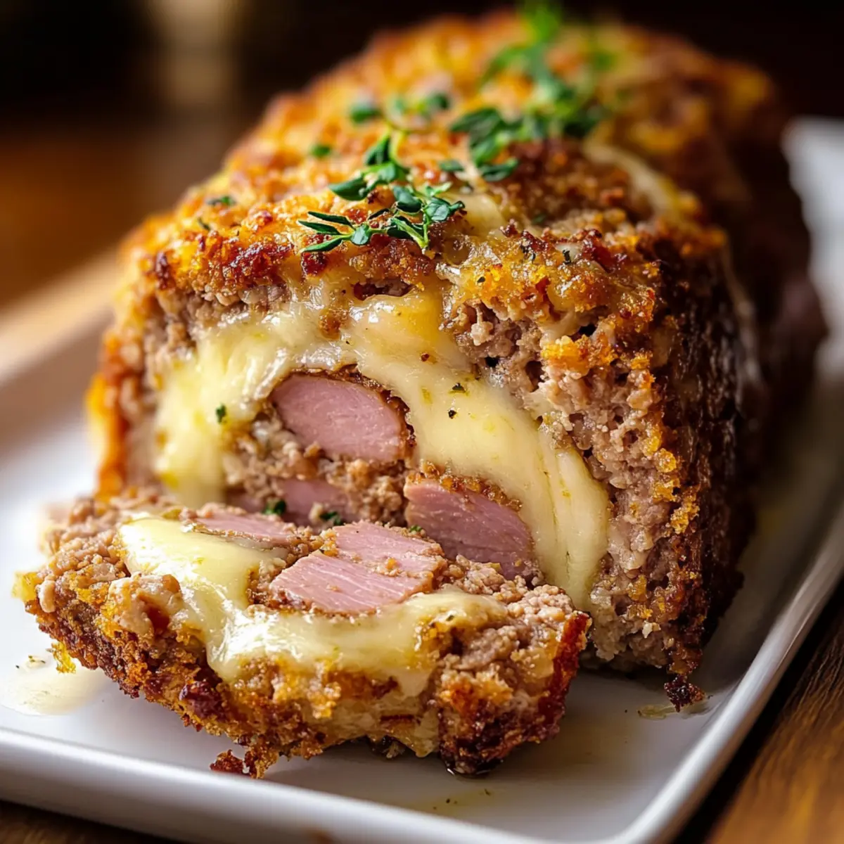Chicken Cordon Bleu Meatloaf