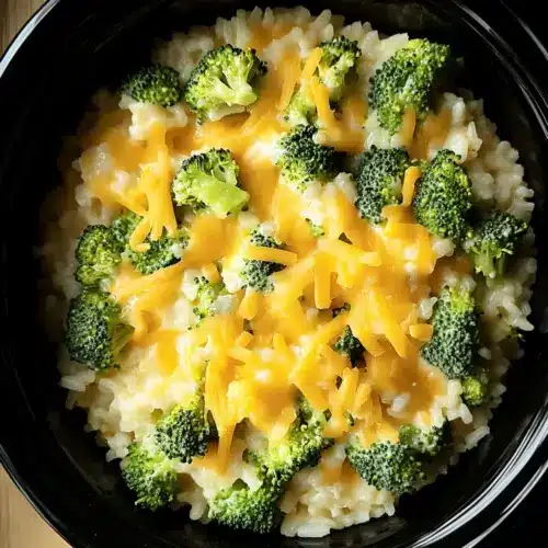 Crockpot Broccoli Rice Casserole