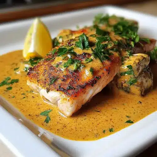 Easy Red Snapper with Creamy Creole Sauce