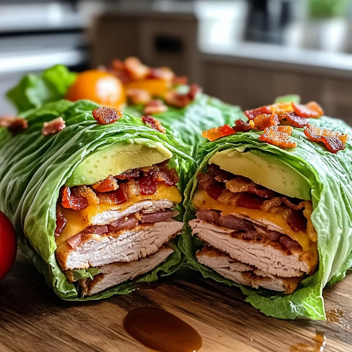 Fresh Keto Turkey Club Lettuce Wraps