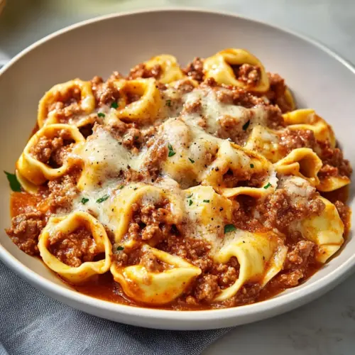 Cheesy Beef Tortellini