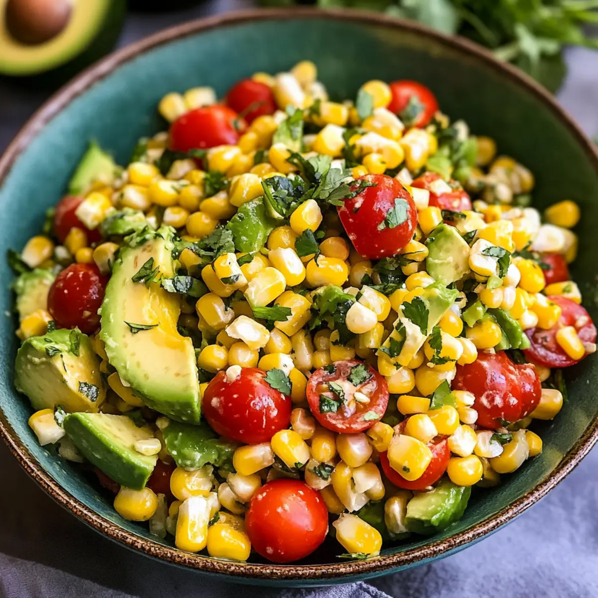 Summer Corn Salad with Avocado
