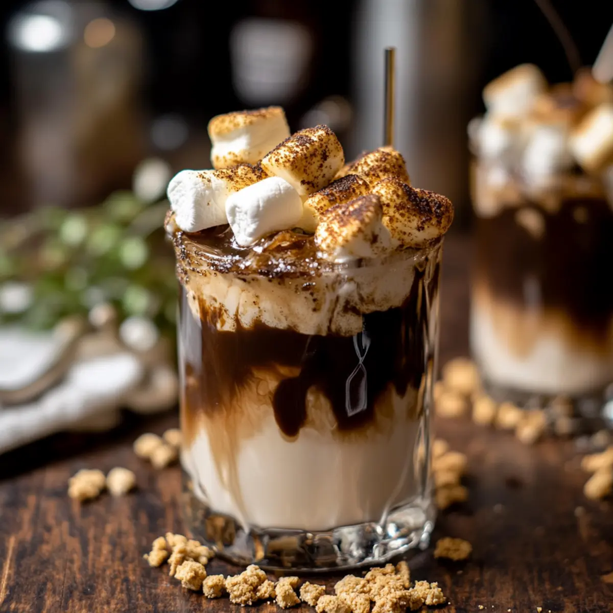 Hubby’s Toasted Marshmallow S’Mores Coffee Mocktail