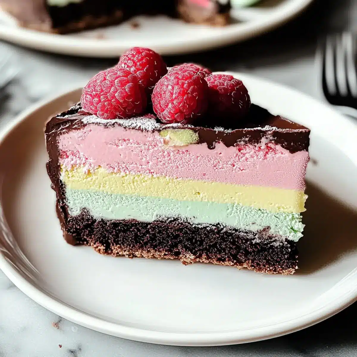 Colorful Ice Cream Cake for Summer