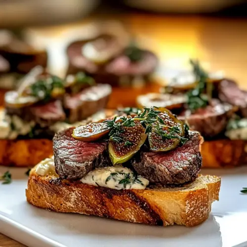 Juicy Holiday Steak Bruschetta Perfection