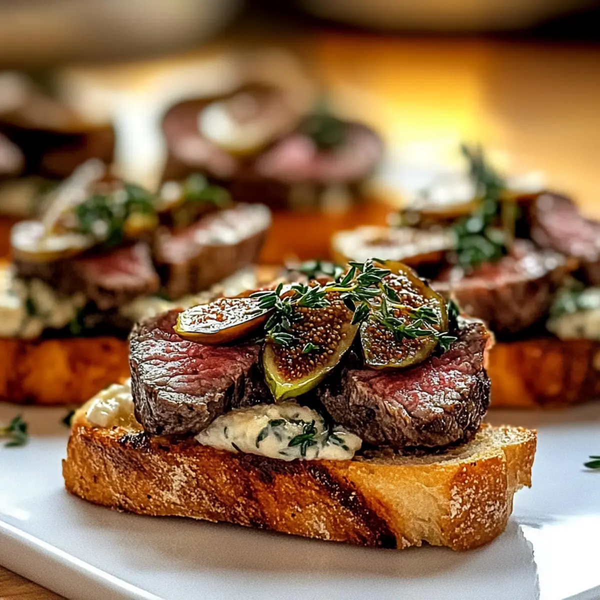 Juicy Holiday Steak Bruschetta Perfection