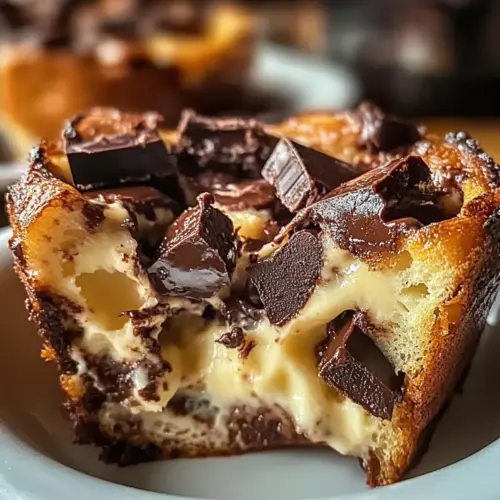 Decadent Chocolate Cream Cheese Bread Pudding