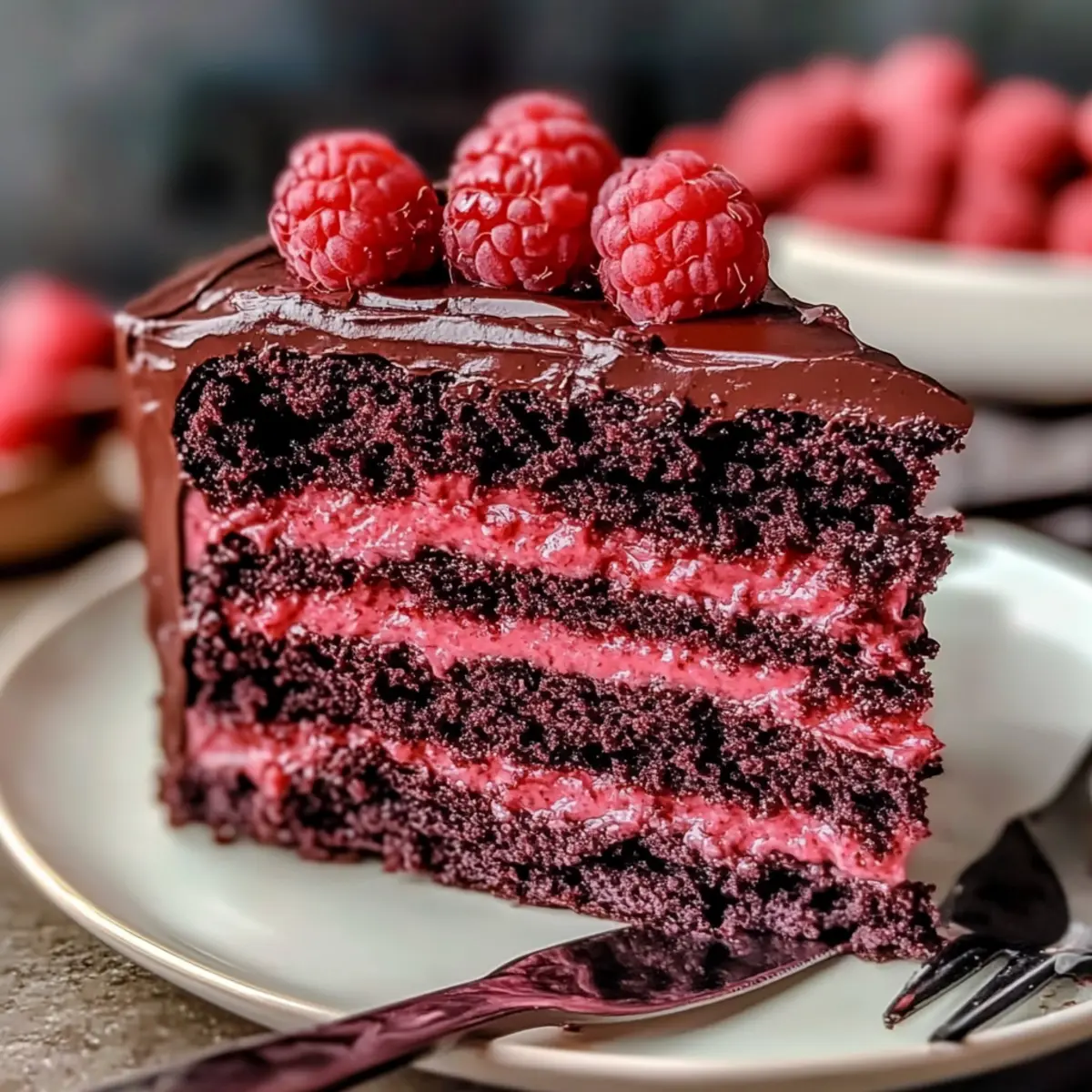 Chocolate Raspberry Cake