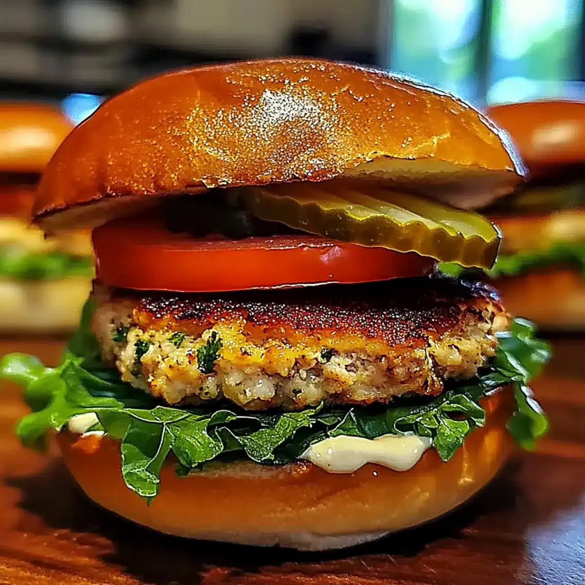 Juicy Ground Chicken Smash Burgers