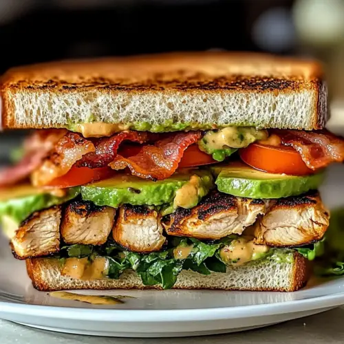 Juicy Loaded Chicken Avocado Sandwich