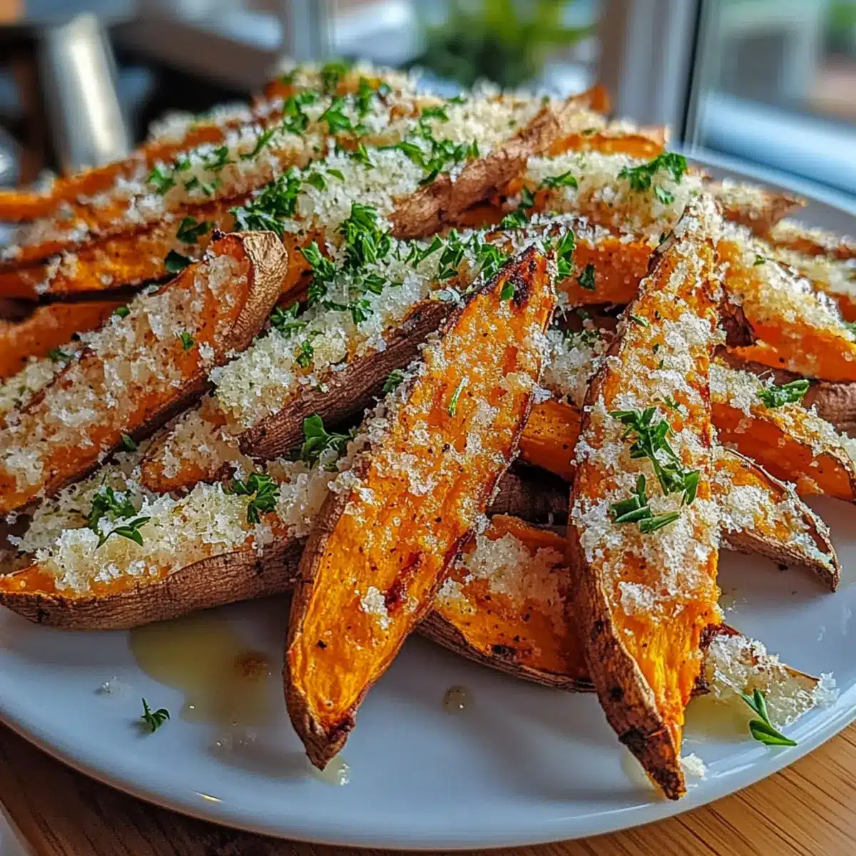 Parmesan Garlic Sweet Potato Fries