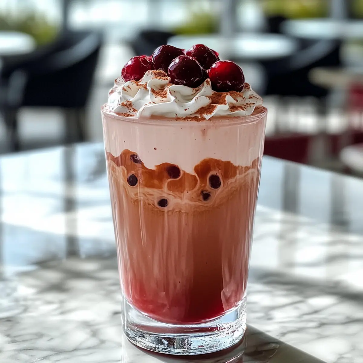 Iced Cherry Chai Latte