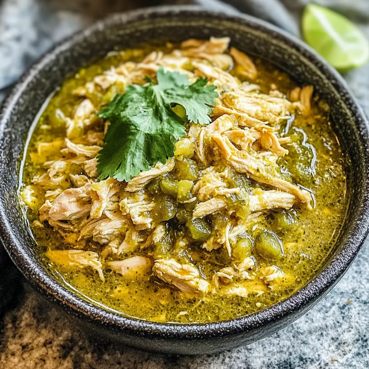 Slow Cooker Green Chile Chicken