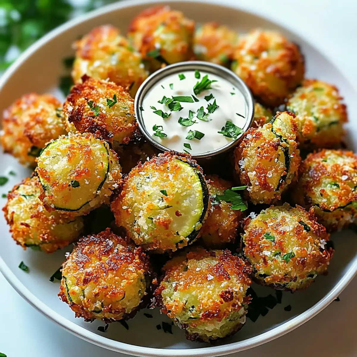 Zucchini Garlic Bites