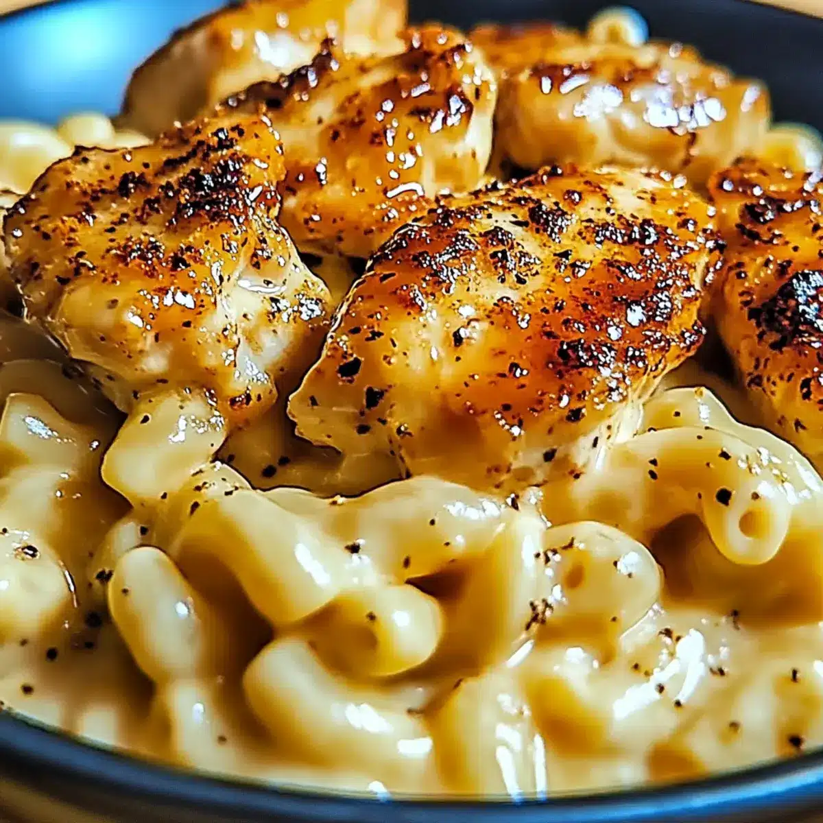Honey Pepper Chicken Mac and Cheese