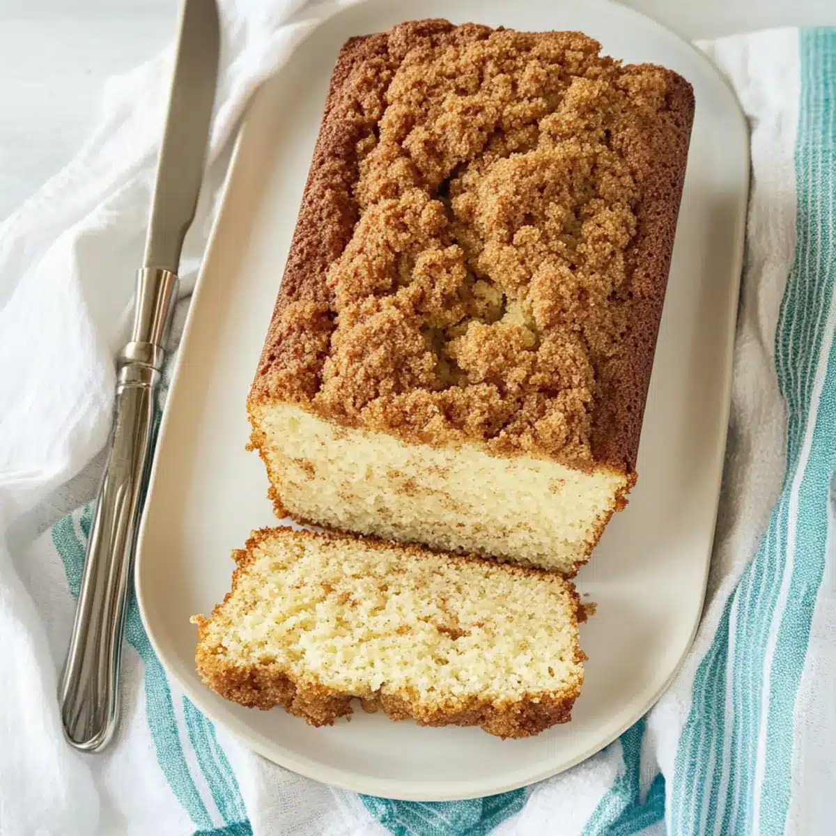 Sour Cream Coffee Cake Loaf