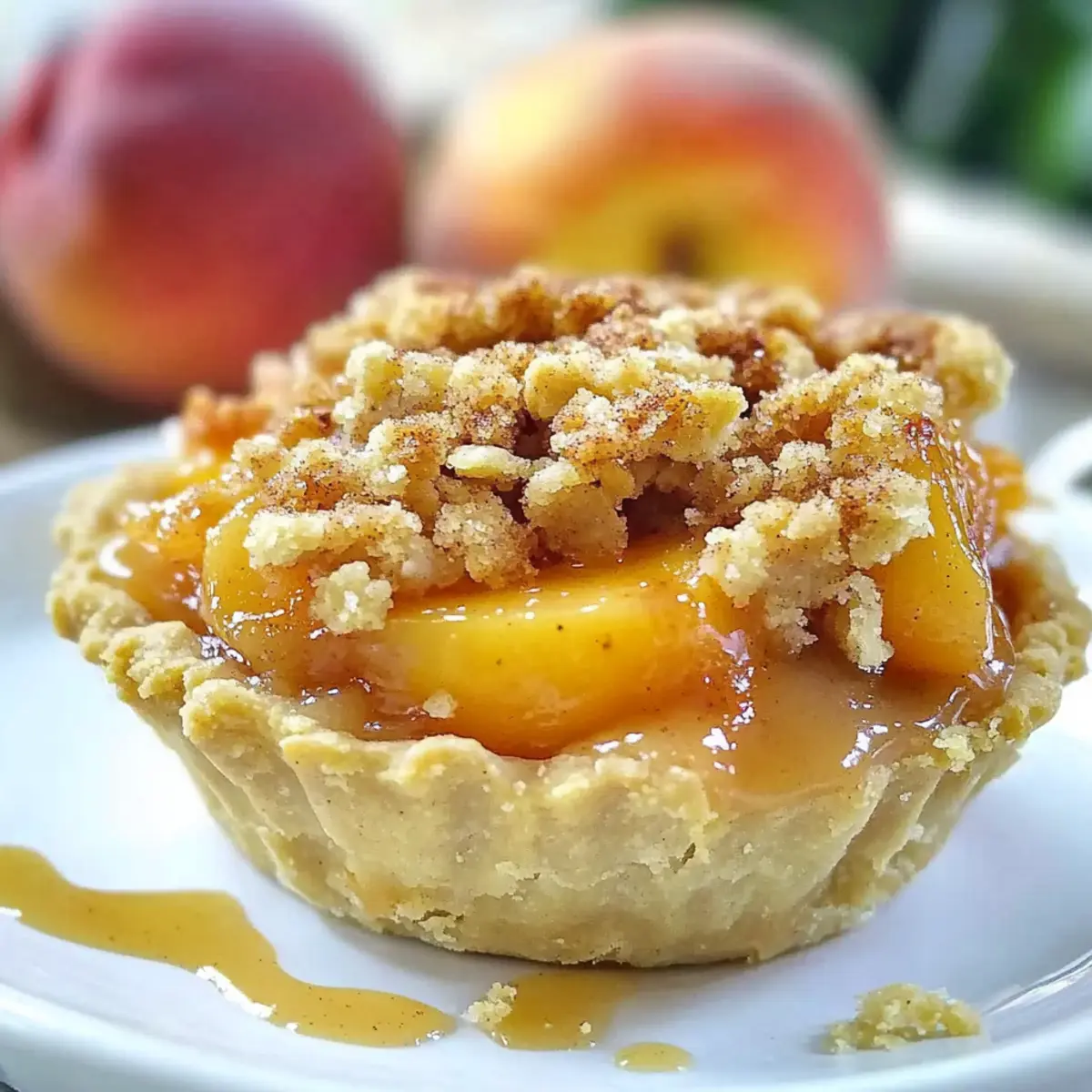 Crumble Mini Peach Pie