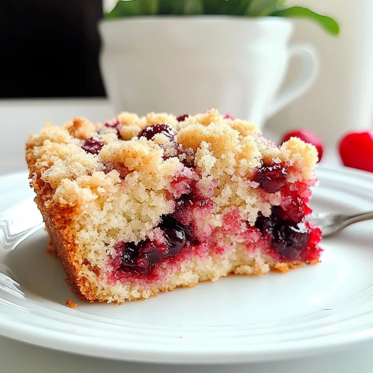 Cherry Coffee Cake with Crumb Topping