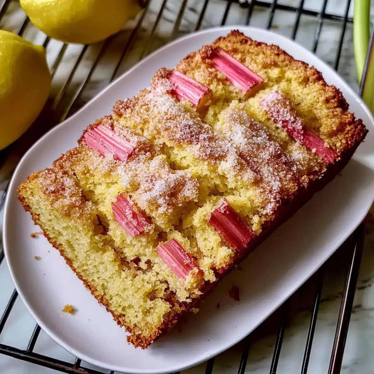 Lemon Rhubarb Bread