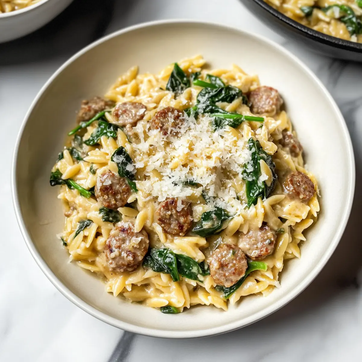Italian Sausage Orzo