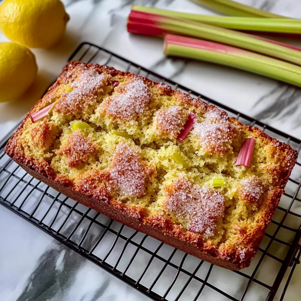 Lemon Rhubarb Bread