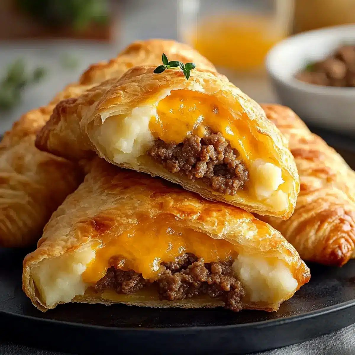 Cheesy Beef Potato Pockets