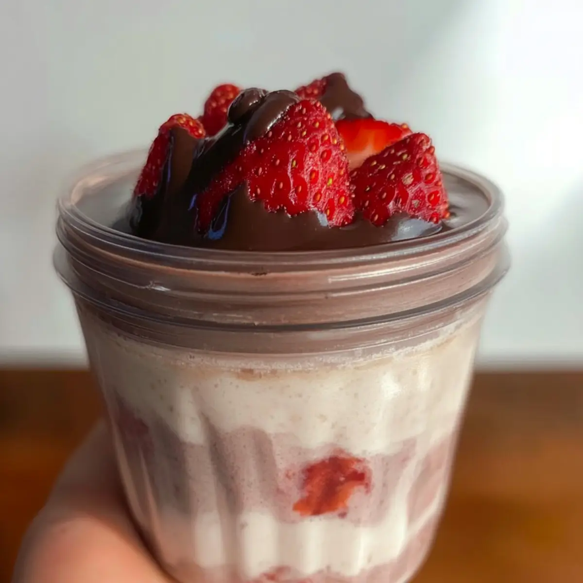 Blended Strawberry Oats