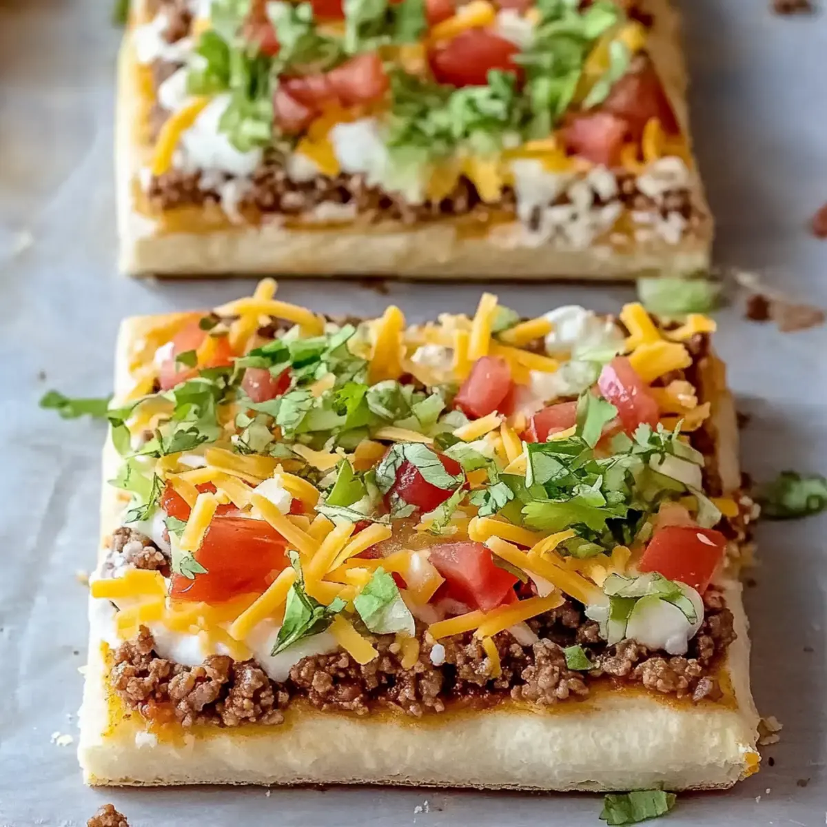 Crescent Roll Taco Pizza