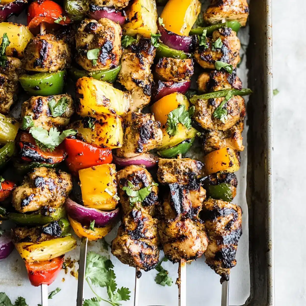 Grilled Jerk Chicken Kebabs
