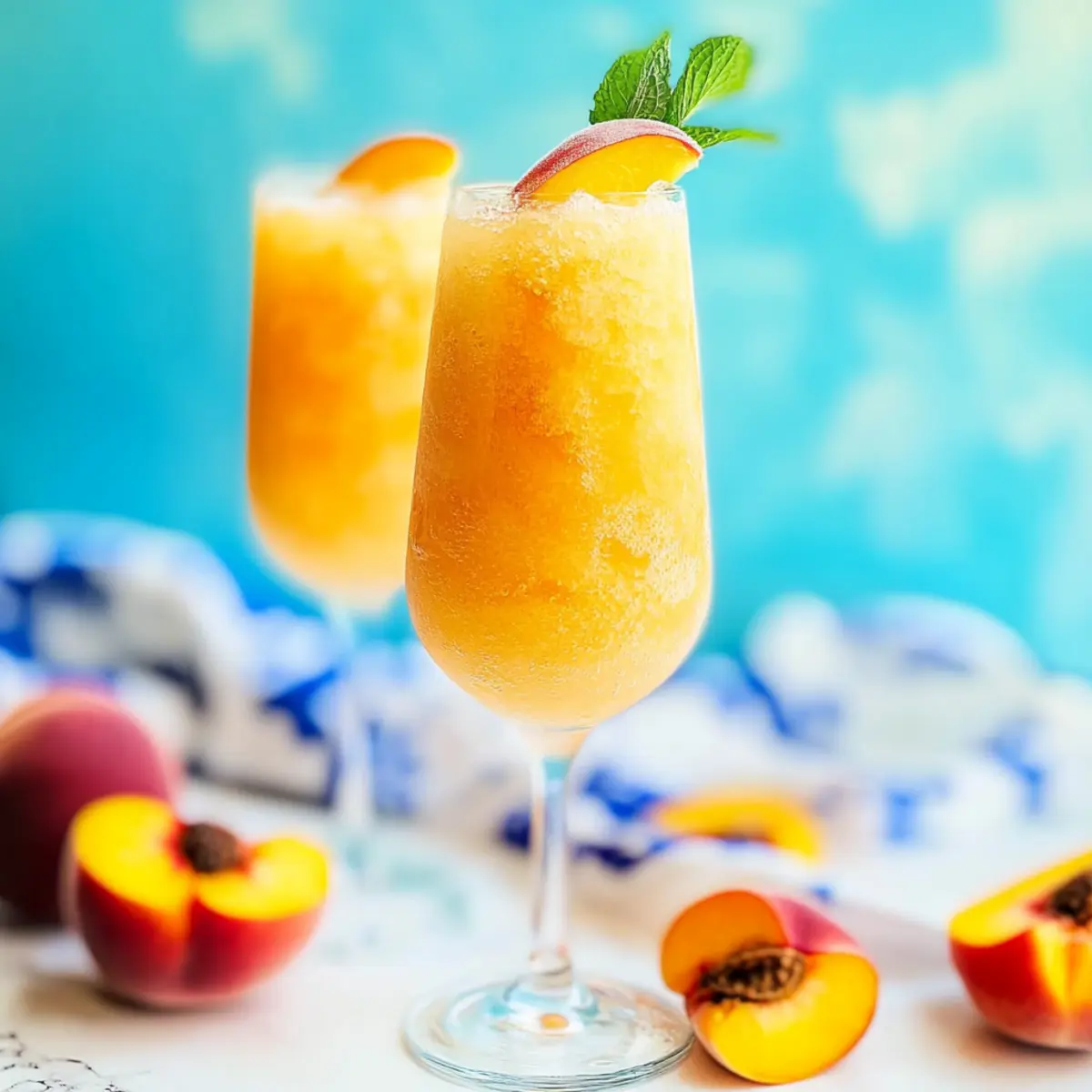 Frozen Peach Bellini
