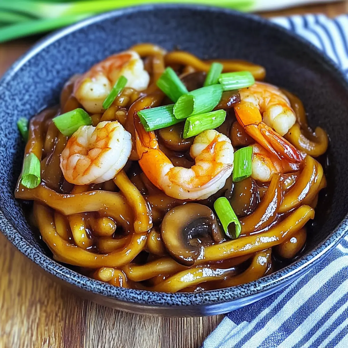Yaki Udon with Shrimp in 20 Minutes