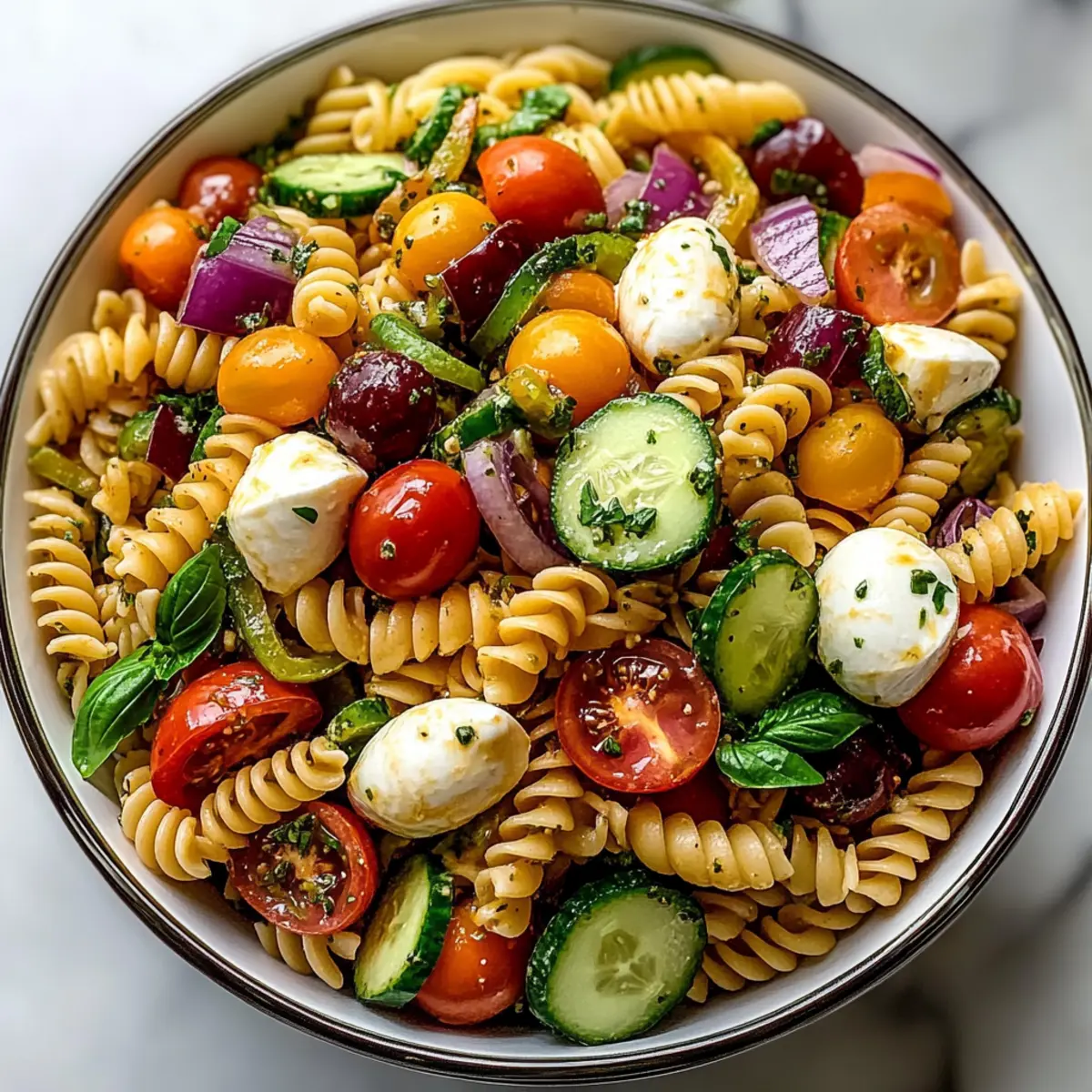 Big Batch Italian Pasta Salad