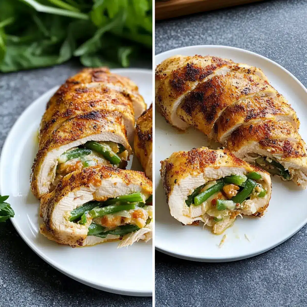 Healthy Stuffed Chicken Roll Ups