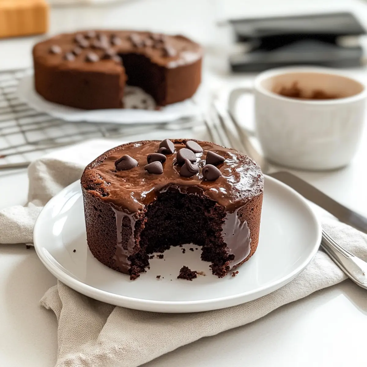 One Minute Chocolate Mug Cake