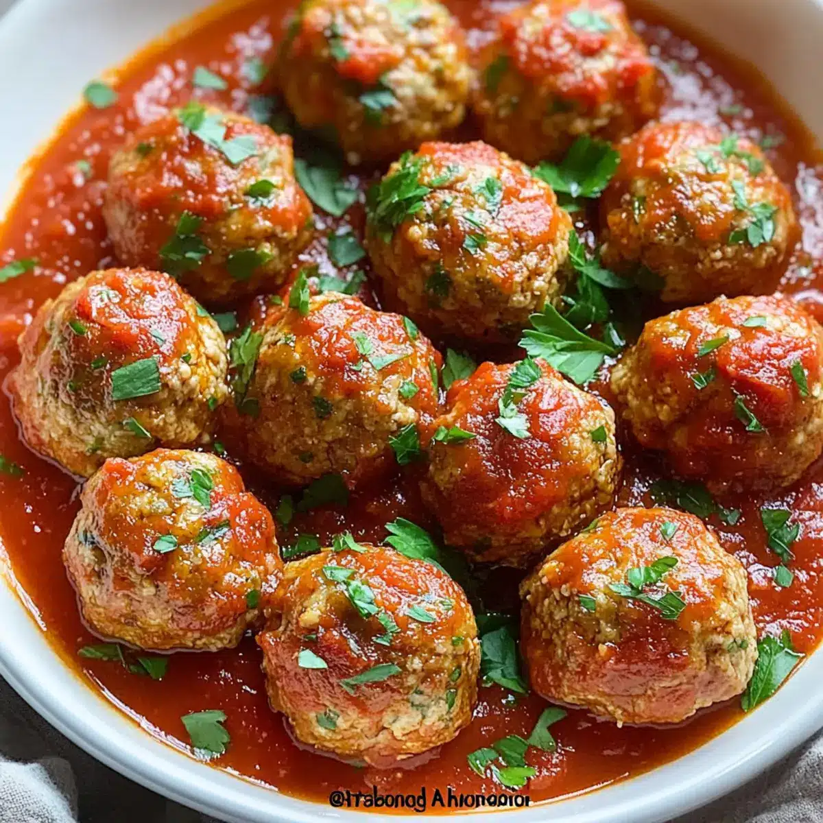 Italian Turkey Meatballs