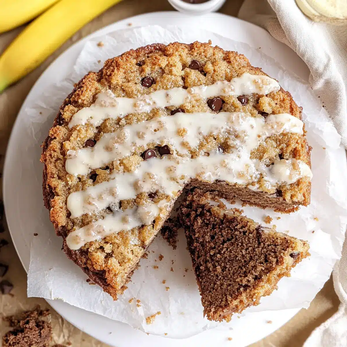 Brown Butter Banana Coffee Cake