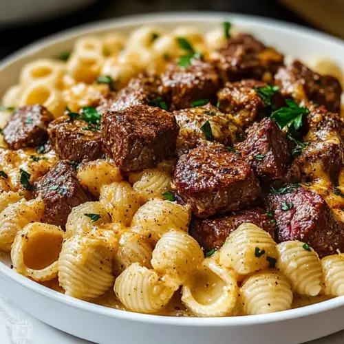 Spicy Cajun Steak Bites with Cheesy Shells