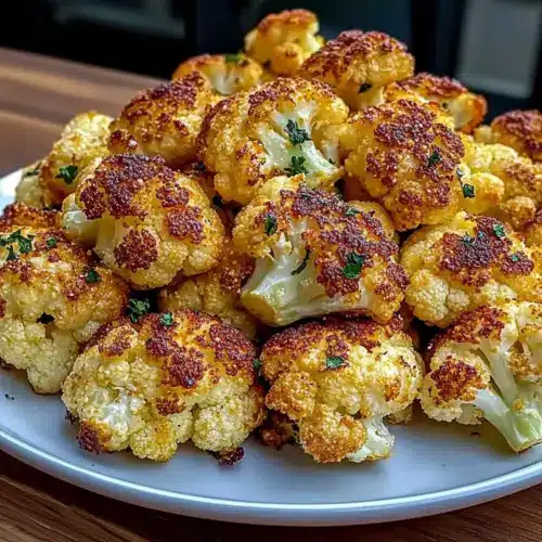Garlic Butter Roasted Cauliflower Side