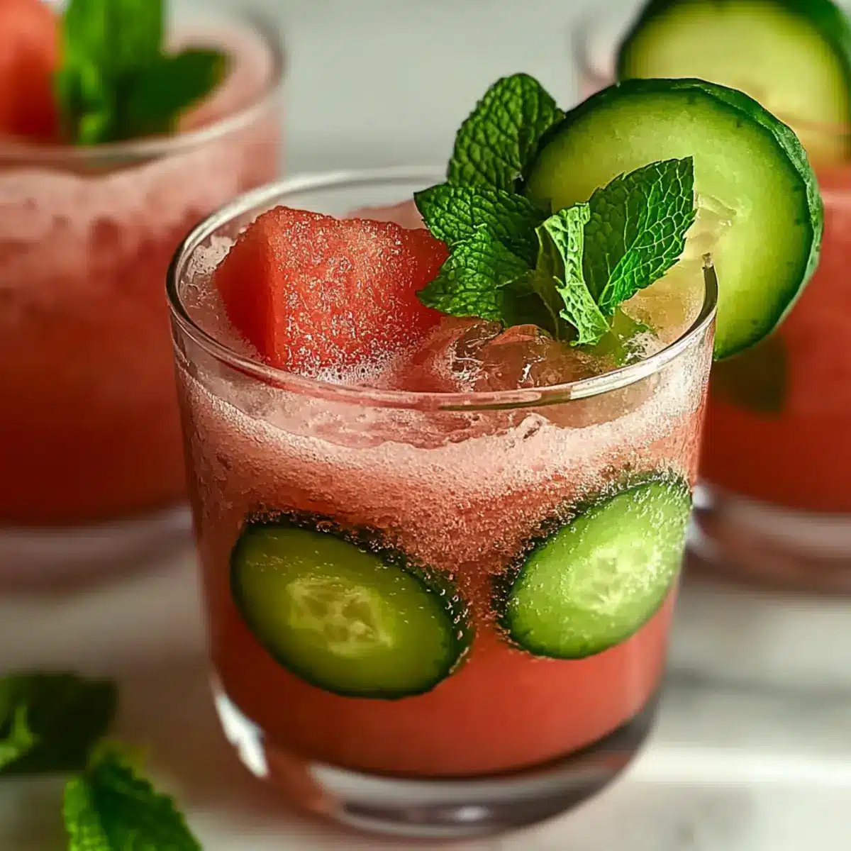 Cucumber Watermelon Refresher
