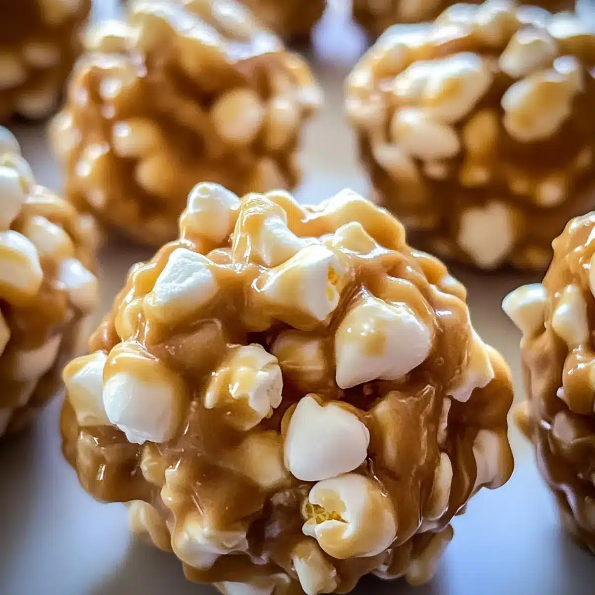 Peanut Butter Popcorn Balls