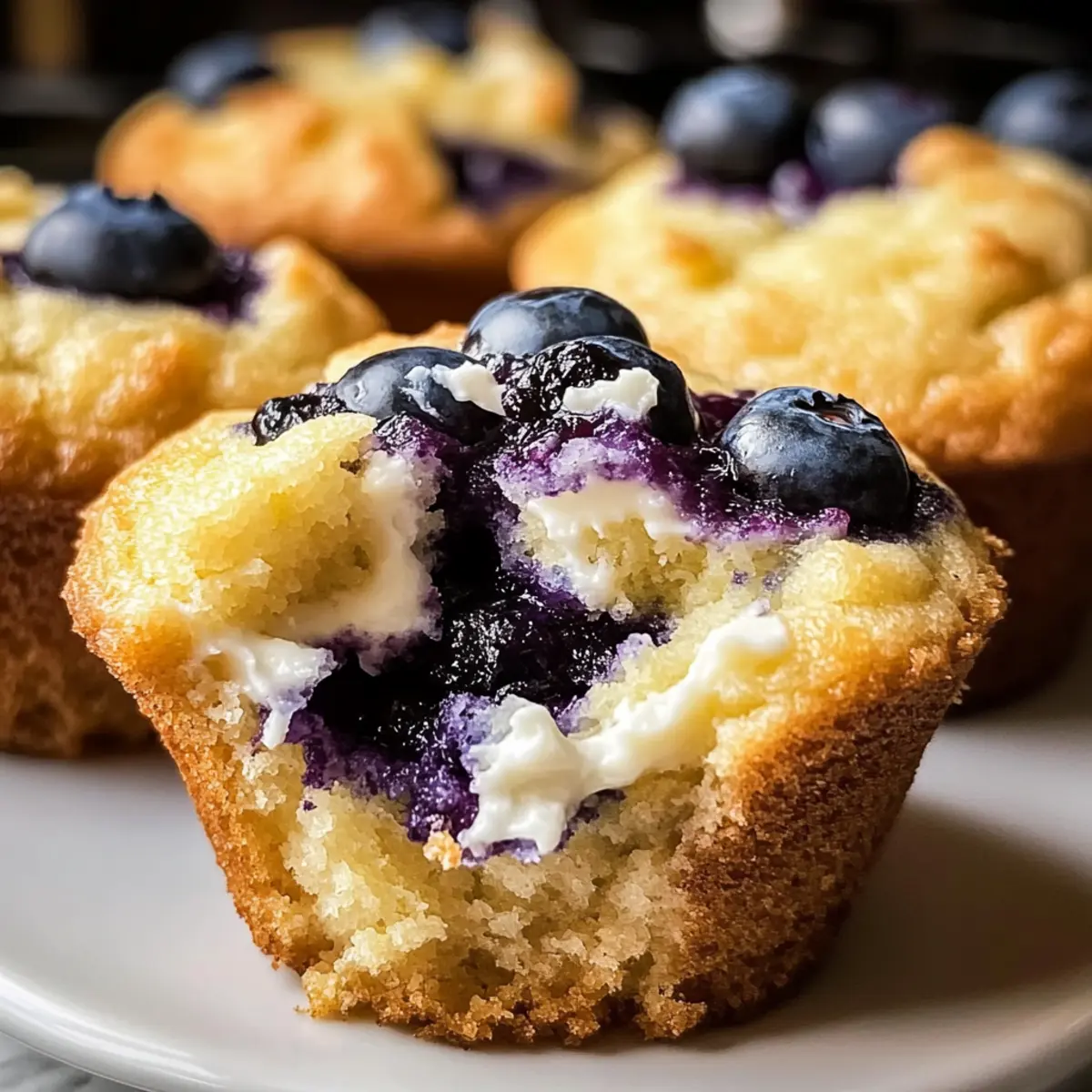 Blueberry Cream Cheese Muffins