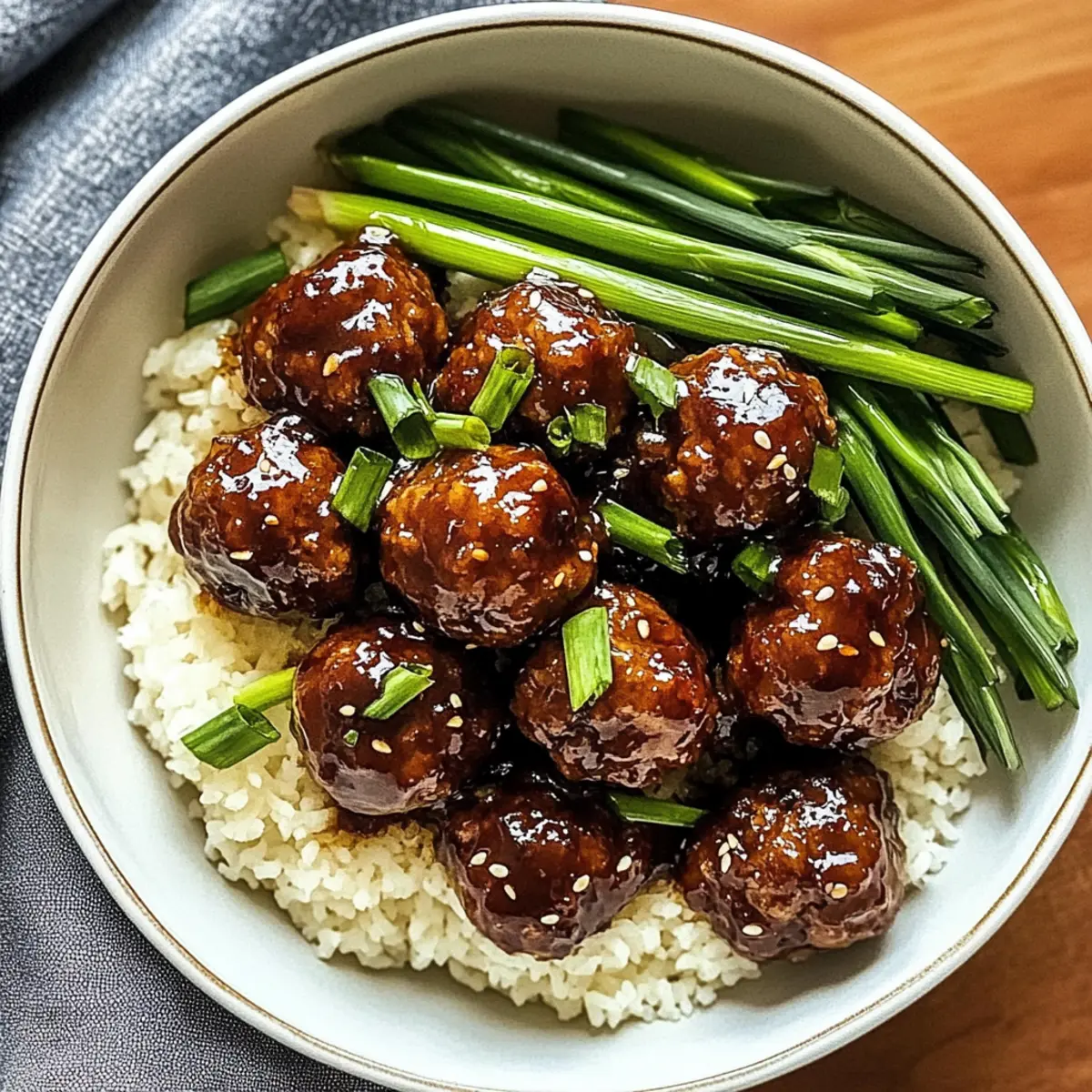 30-minute Mongolian Beef Meatballs