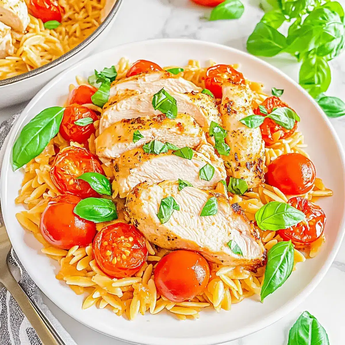 One-Pot Italian Chicken and Orzo