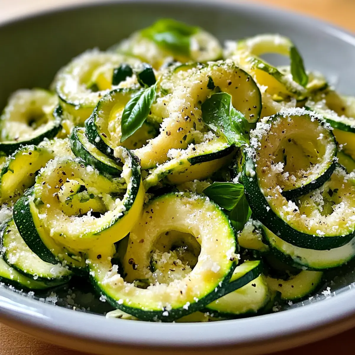 Zucchini Ribbon Salad with Lemon Parmesan
