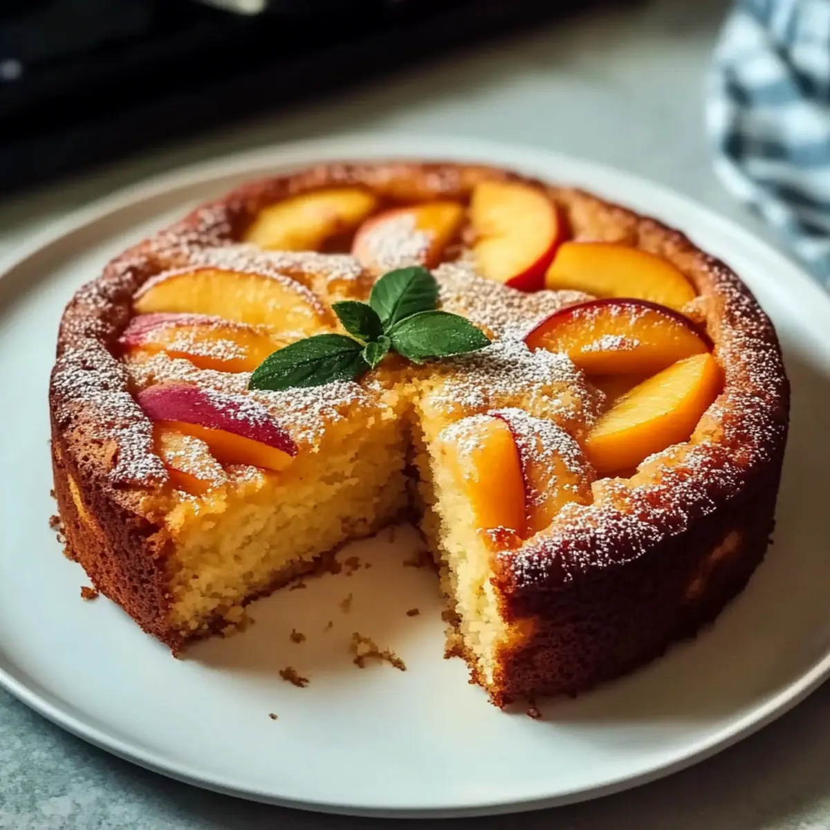 Fresh Peach Cake