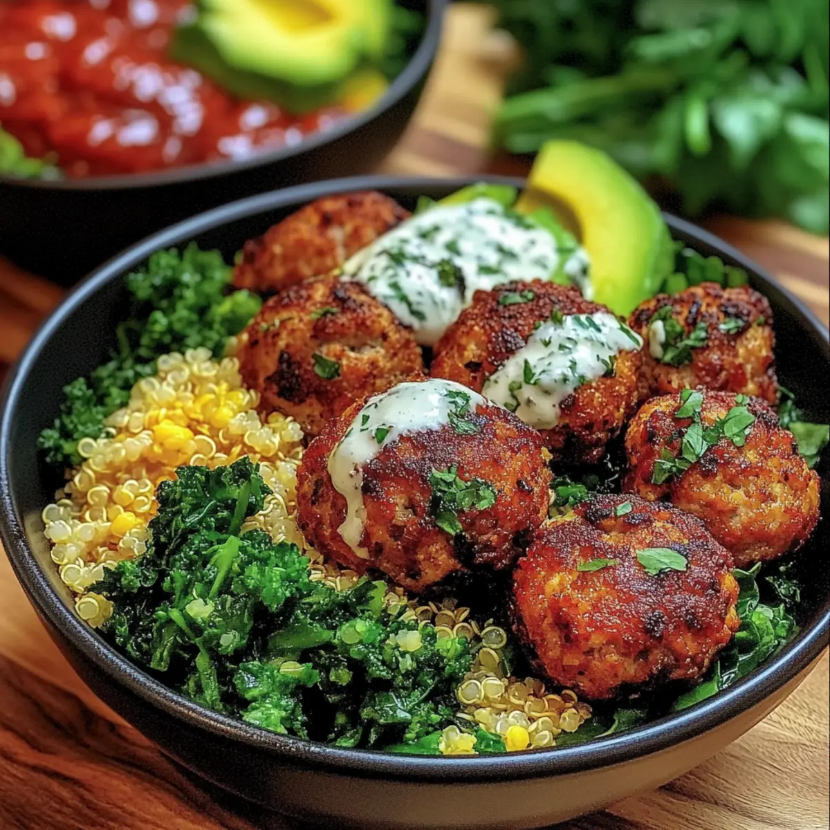 Easy High-Protein Turkey Meatball Bowls