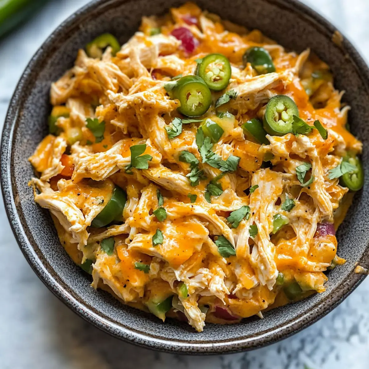 Jalapeño Buffalo Chicken Casserole