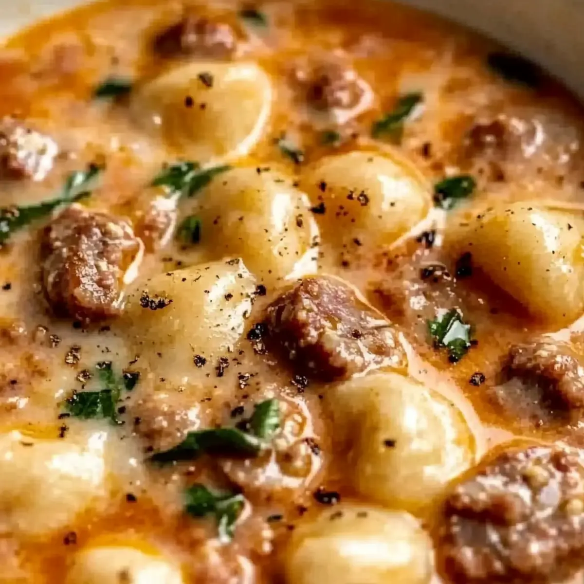 Italian Sausage Gnocchi Soup