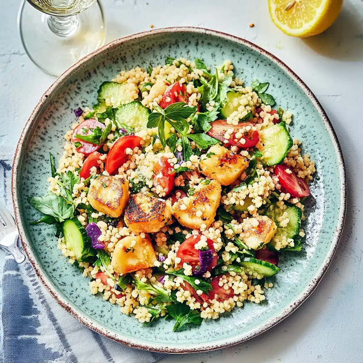 Halloumi Couscous Salad