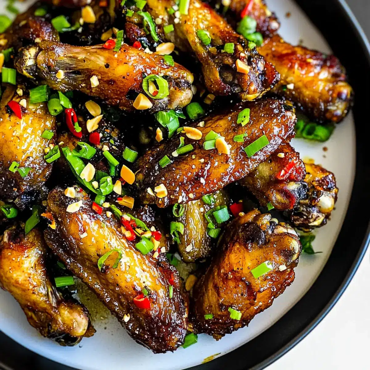 lemongrass chilli Air Fryer chicken wings